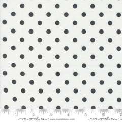 Coriander Colors White Black Big Dot Yardage by Corey Yoder for Moda Fabrics