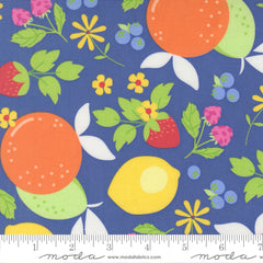Fruit Salad Cobalt Fruits Yardage by Corey Yoder for Moda Fabrics