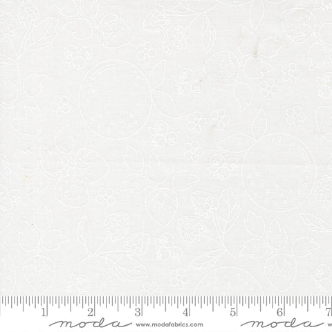 Fruit Salad Off White White Fruit Sketch Yardage by Corey Yoder for Moda Fabrics
