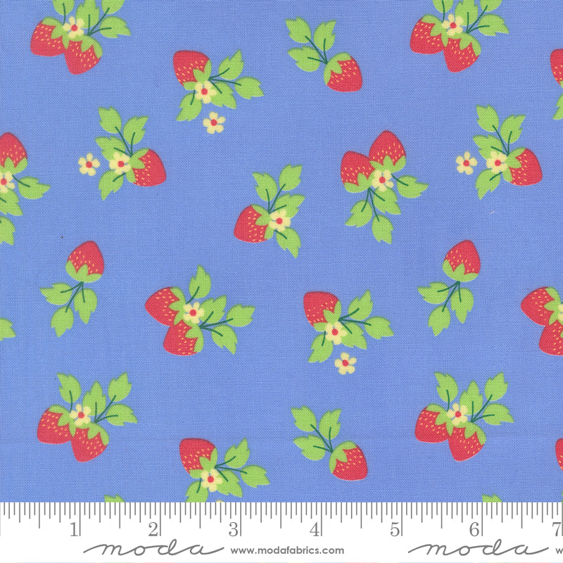 Fruit Salad Sky Strawberries Yardage by Corey Yoder for Moda Fabrics