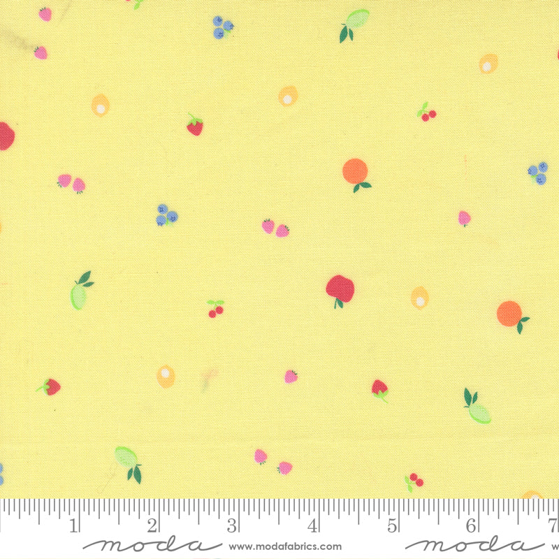 Fruit Salad Lemon Fruit Snack Yardage by Corey Yoder for Moda Fabrics
