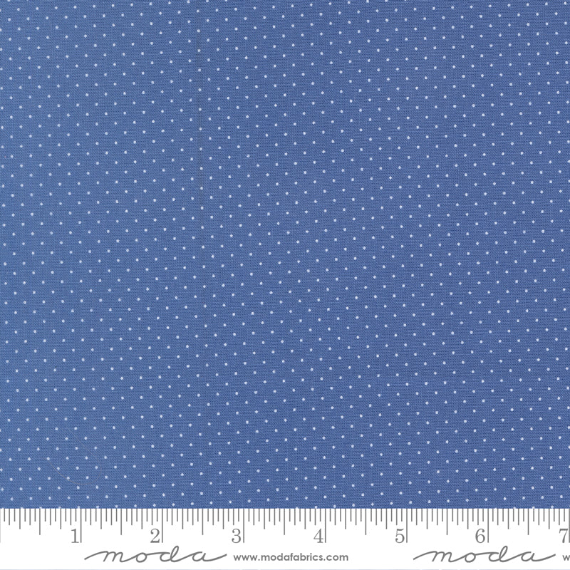 Fruit Salad Cobalt Pin Dot Yardage by Corey Yoder for Moda Fabrics