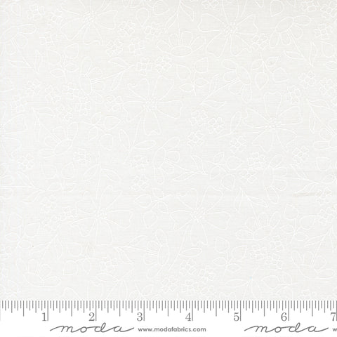 Joysome Cloud White Sunshine Sketch Yardage by Corey Yoder for Moda Fabrics