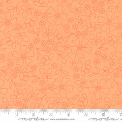 Joysome Cantaloupe Sunshine Sketch Yardage by Corey Yoder for Moda Fabrics