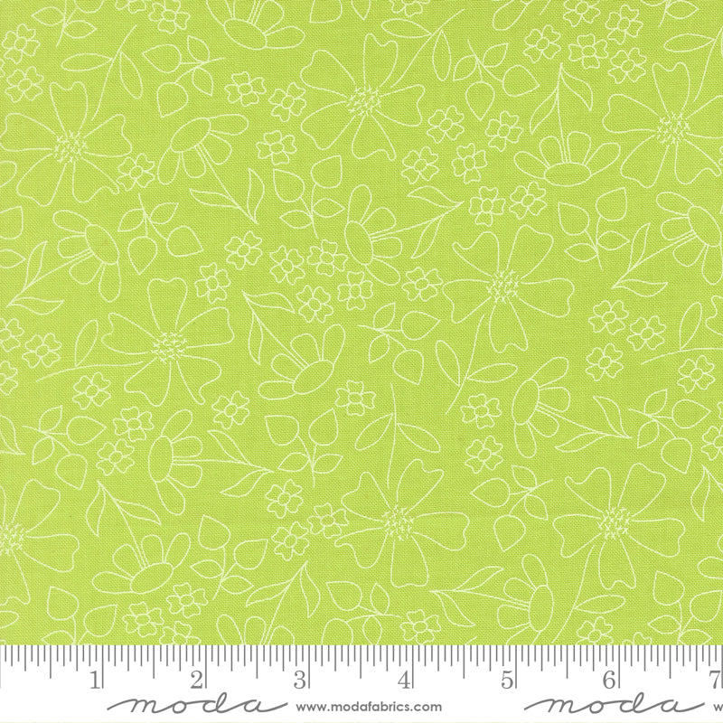 Joysome Grass Sunshine Sketch Yardage by Corey Yoder for Moda Fabrics