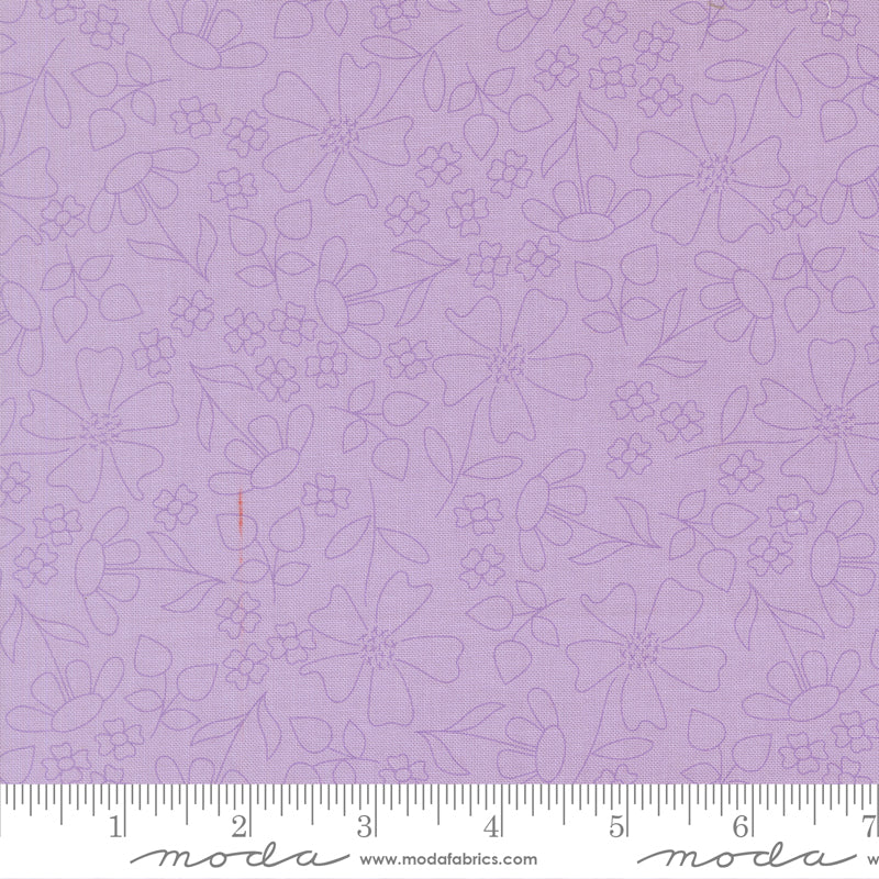 Joysome Wisteria Sunshine Sketch Yardage by Corey Yoder for Moda Fabrics