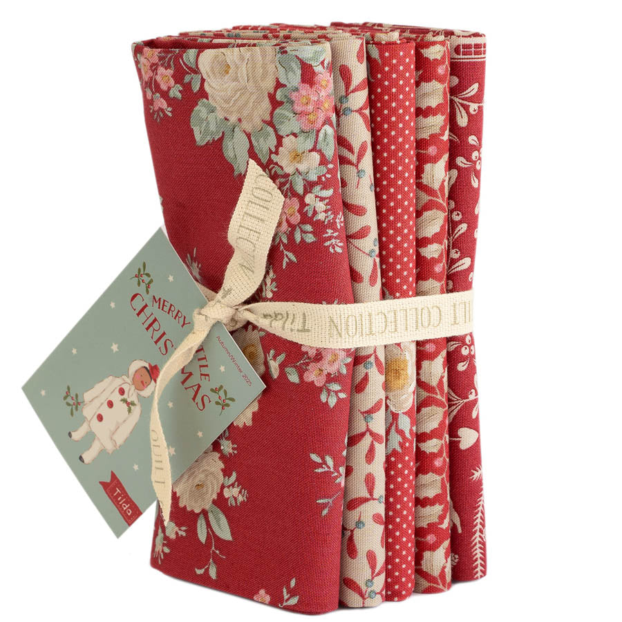 Merry Little Christmas Red Fat Quarter Bundle by Tilda for Tilda Fabrics