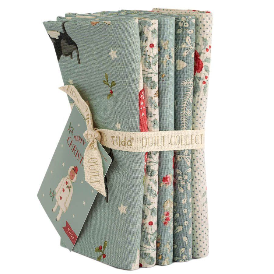 Merry Little Christmas Duckegg Fat Quarter Bundle by Tilda for Tilda Fabrics