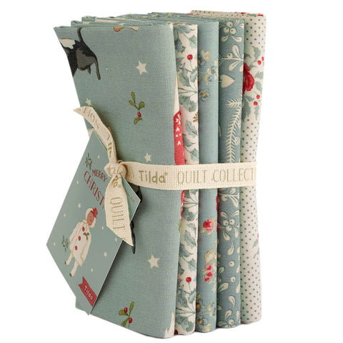PREORDER Merry Little Christmas Duckegg Fat Quarter Bundle by Tilda for Tilda Fabrics