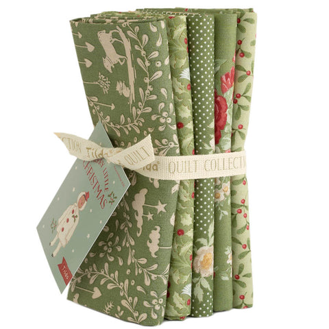 PREORDER Merry Little Christmas Green Fat Quarter Bundle by Tilda for Tilda Fabrics