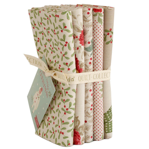 PREORDER Merry Little Christmas Cream Fat Quarter Bundle by Tilda for Tilda Fabrics