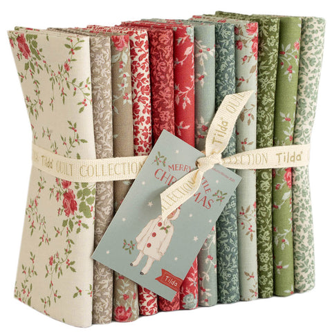 PREORDER Merry Little Christmas Eve & Noel Fat Quarter Bundle by Tilda for Tilda Fabrics