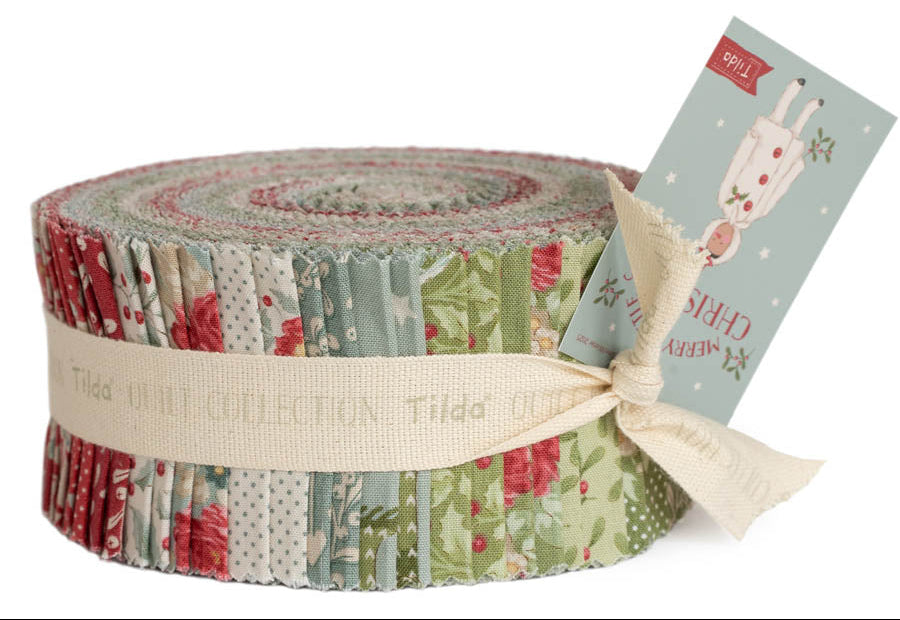 Merry Little Christmas 2.5" Fabric Roll by Tilda for Tilda Fabrics
