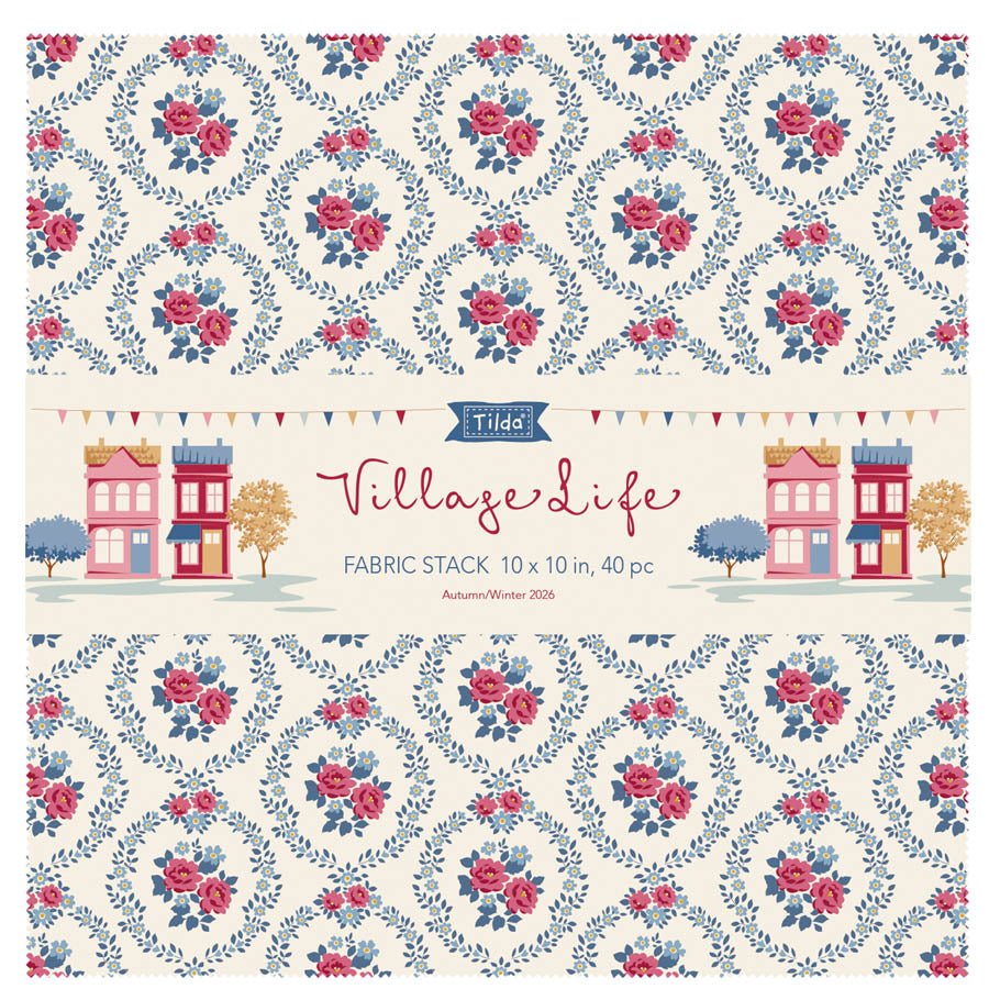 Village Life 10" Fabric Stack by Tilda for Tilda Fabrics