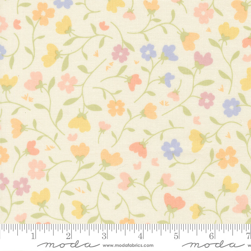 Pastel Prairie Porcelain Meadow Yardage by Heather Briggs for Moda Fabrics
