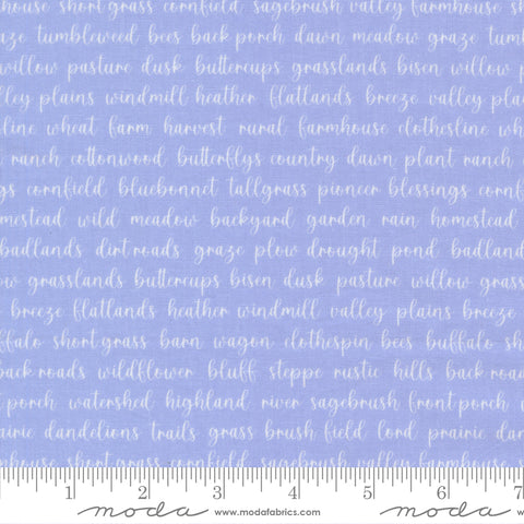Pastel Prairie Sky Words Yardage by Heather Briggs for Moda Fabrics