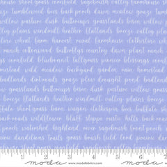 Pastel Prairie Sky Words Yardage by Heather Briggs for Moda Fabrics