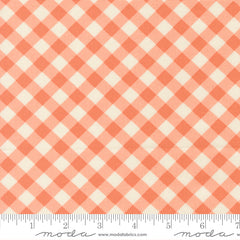Pastel Prairie Coral Gingham Yardage by Heather Briggs for Moda Fabrics