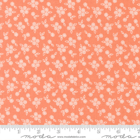 Pastel Prairie Coral Petals Yardage by Heather Briggs for Moda Fabrics