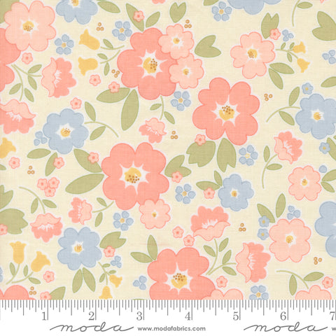 Handmade Sweetness Porcelain Vintage Blooms Yardage by Heather Briggs for Moda Fabrics