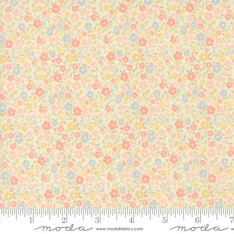 Handmade Sweetness Porcelain Bitty Blossoms Yardage by Heather Briggs for Moda Fabrics
