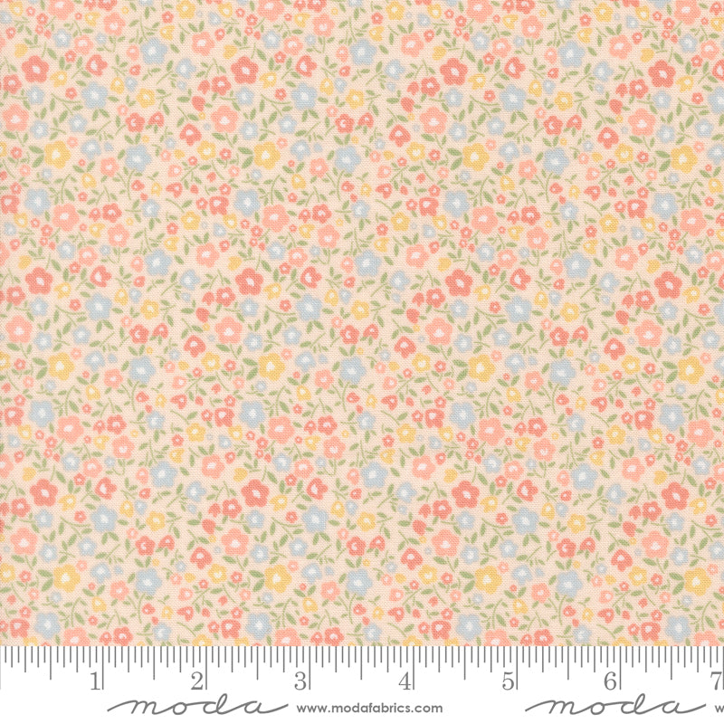 Handmade Sweetness Blush Bitty Blossoms Yardage by Heather Briggs for Moda Fabrics