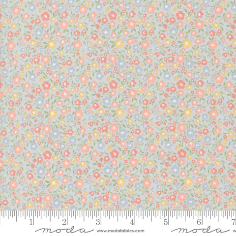Handmade Sweetness Sky Bitty Blossoms Yardage by Heather Briggs for Moda Fabrics