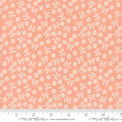 Handmade Sweetness Peach Bows & Daisies Yardage by Heather Briggs for Moda Fabrics