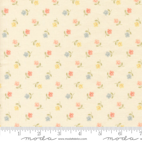 Handmade Sweetness Porcelain Posies Yardage by Heather Briggs for Moda Fabrics