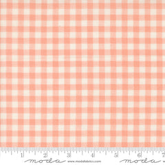 Handmade Sweetness Peach Checks Yardage by Heather Briggs for Moda Fabrics