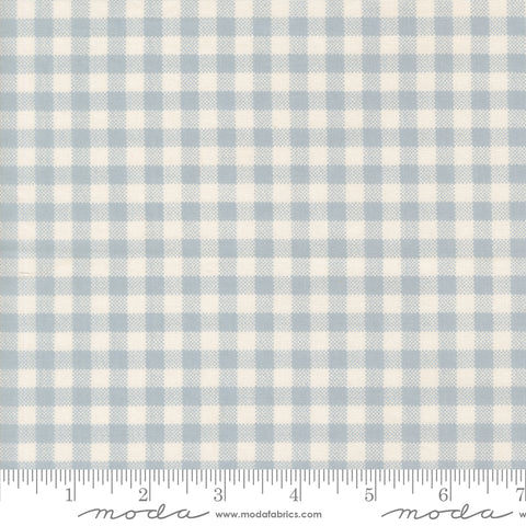 Handmade Sweetness Powder Blue Checks Yardage by Heather Briggs for Moda Fabrics