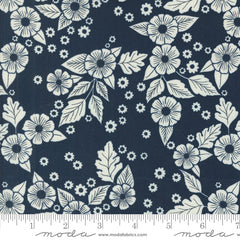 Field of Flowers Navy Floral Scatter Yardage by Katharine Watson for Moda Fabrics