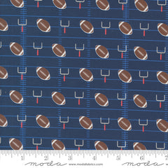 Play Ball Navy Gridiron Yardage by Stacy Iest Hsu for Moda Fabrics