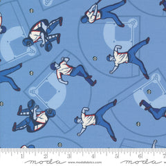 Play Ball Sky Home Run Yardage by Stacy Iest Hsu for Moda Fabrics