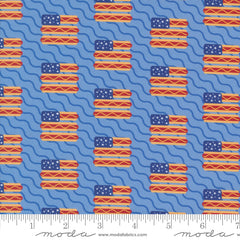 Play Ball Sky Top Dog Yardage by Stacy Iest Hsu for Moda Fabrics