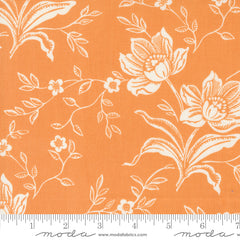 Denim & Daisies Butterscotch Woodcut Bloom Yardage by Fig Tree & Co. for Moda Fabrics