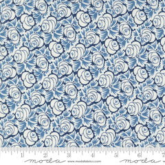 Denim & Daisies Midnight Jeans Oklahoma Rose Yardage by Fig Tree & Co. for Moda Fabrics