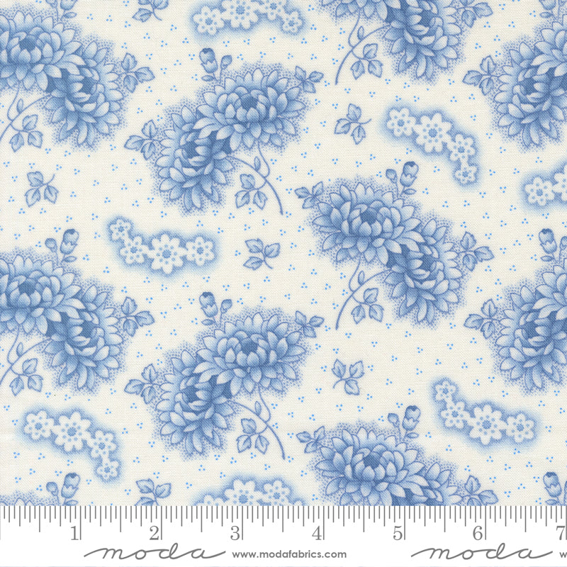 Rosie Blueberry Vintage Linen Yardage by Fig Tree & Co. for Moda Fabrics