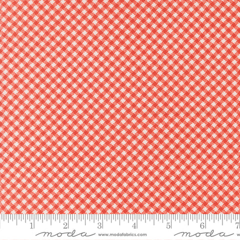 Rosie Strawberry Gingham Yardage by Fig Tree & Co. for Moda Fabrics