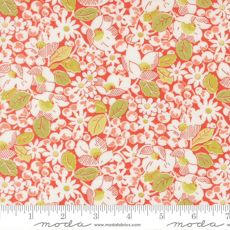 Summer's End Persimmon Garden Bounty Yardage by Fig Tree & Co. for Moda Fabrics