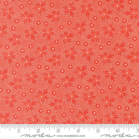 Summer's End Persimmon Geranium Leaves Yardage by Fig Tree & Co. for Moda Fabrics