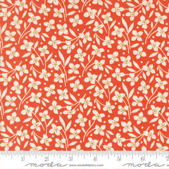 Summer's End Persimmon Forget Me Not Yardage by Fig Tree & Co. for Moda Fabrics