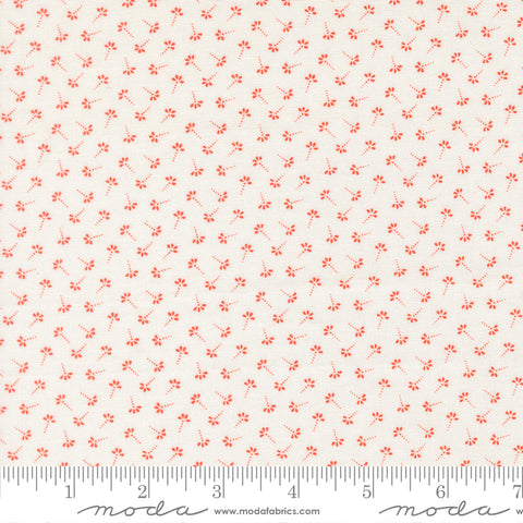 Summer's End Persimmon Dandelion Wisps Yardage by Fig Tree & Co. for Moda Fabrics