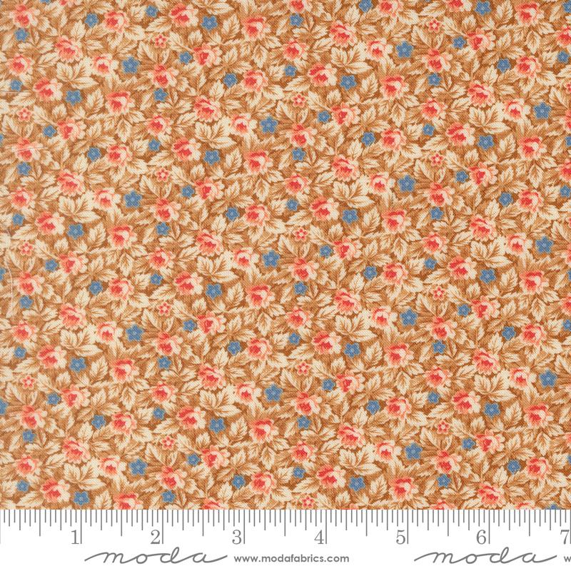 Butternut & Sage Cinnamon Mums & Posies Yardage by Fig Tree & Co. for Moda Fabrics
