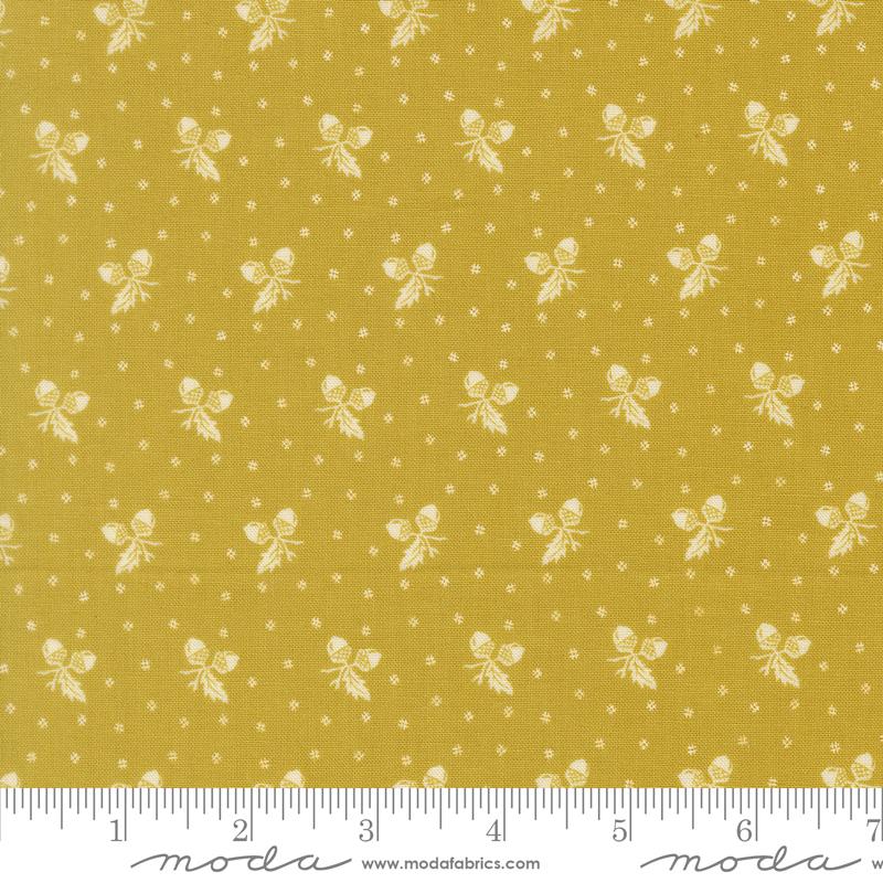 Butternut & Sage Citron Acorn Medley Yardage by Fig Tree & Co. for Moda Fabrics