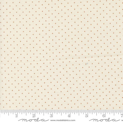 Butternut & Sage Cream Cinnamon Pindot Yardage by Fig Tree & Co. for Moda Fabrics