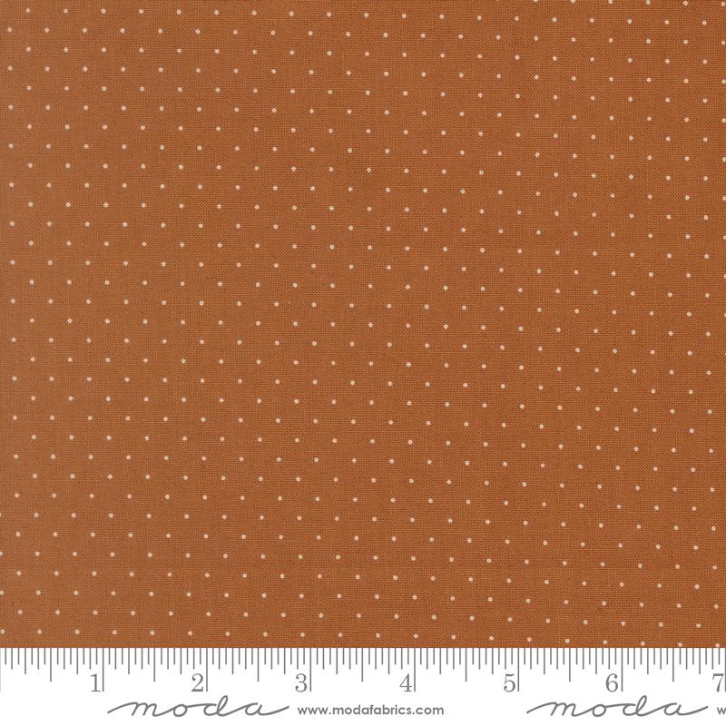 Butternut & Sage Cinnamon Pindot Yardage by Fig Tree & Co. for Moda Fabrics