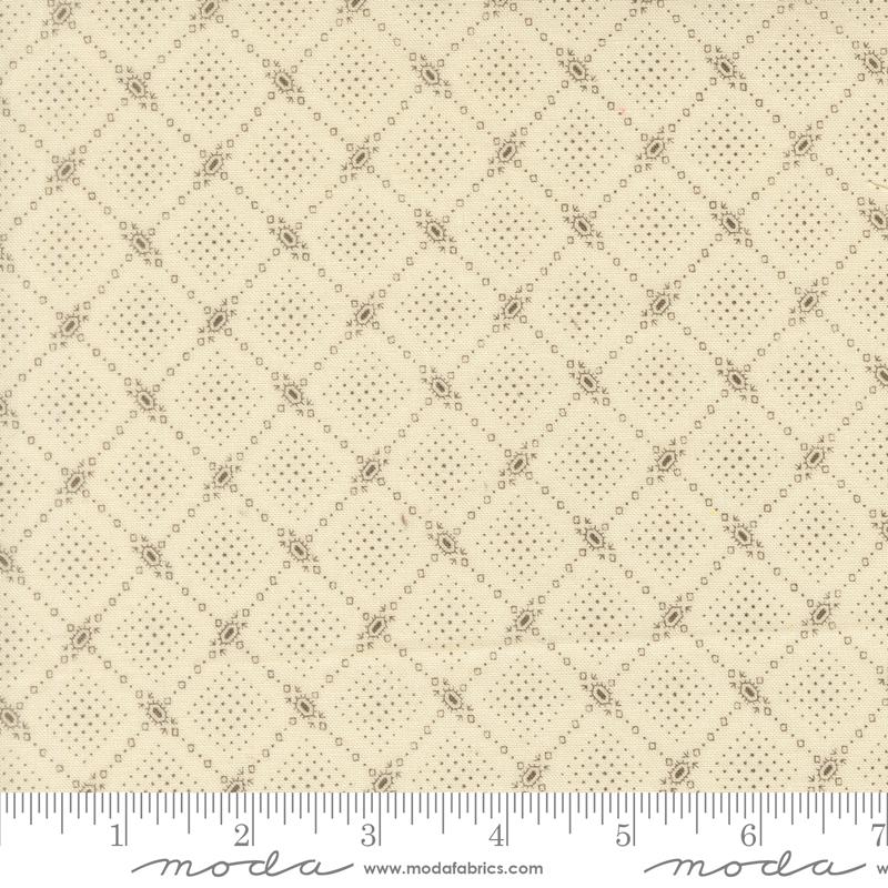 Butternut & Sage Cream Earth Autumn Trellis Yardage by Fig Tree & Co. for Moda Fabrics
