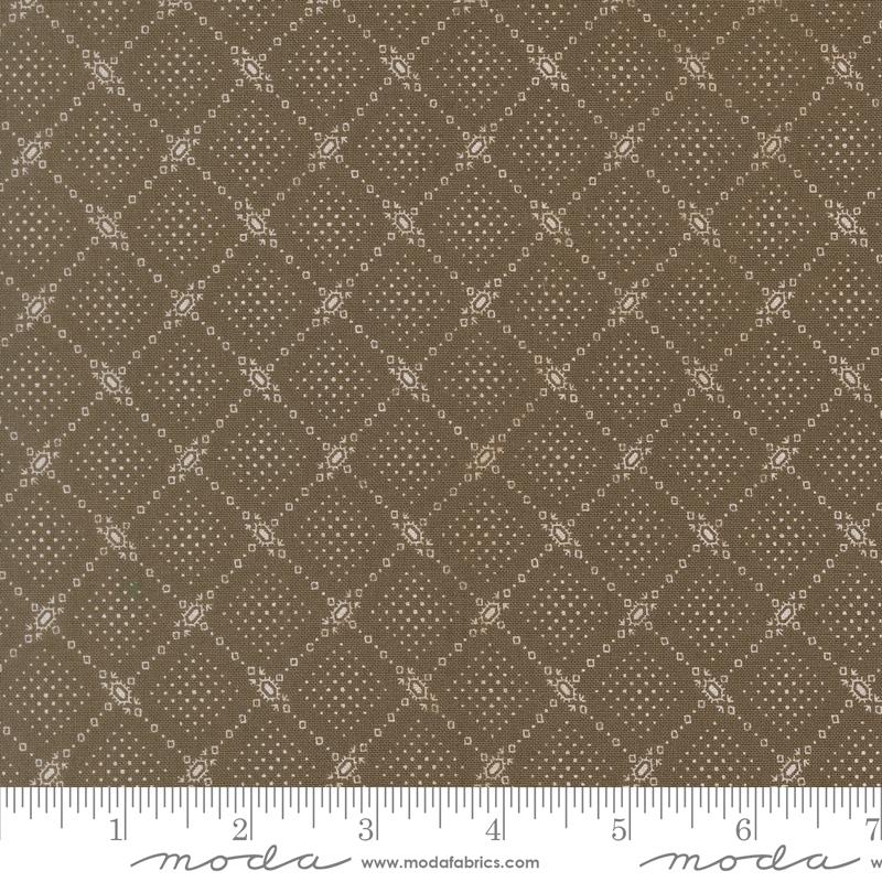 Butternut & Sage Earth Autumn Trellis Yardage by Fig Tree & Co. for Moda Fabrics