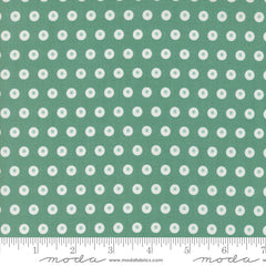 Raspberry Summer Teal Dots Yardage by Sherri & Chelsi for Moda Fabrics